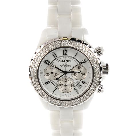 chanel j12 automatic chronograph|Chanel j12 white with diamonds.